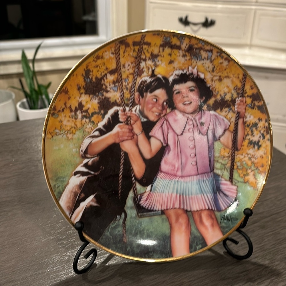 {Franklin Mint} Little Rascal Decorative Plate, "Stuck On You" Limited Edition